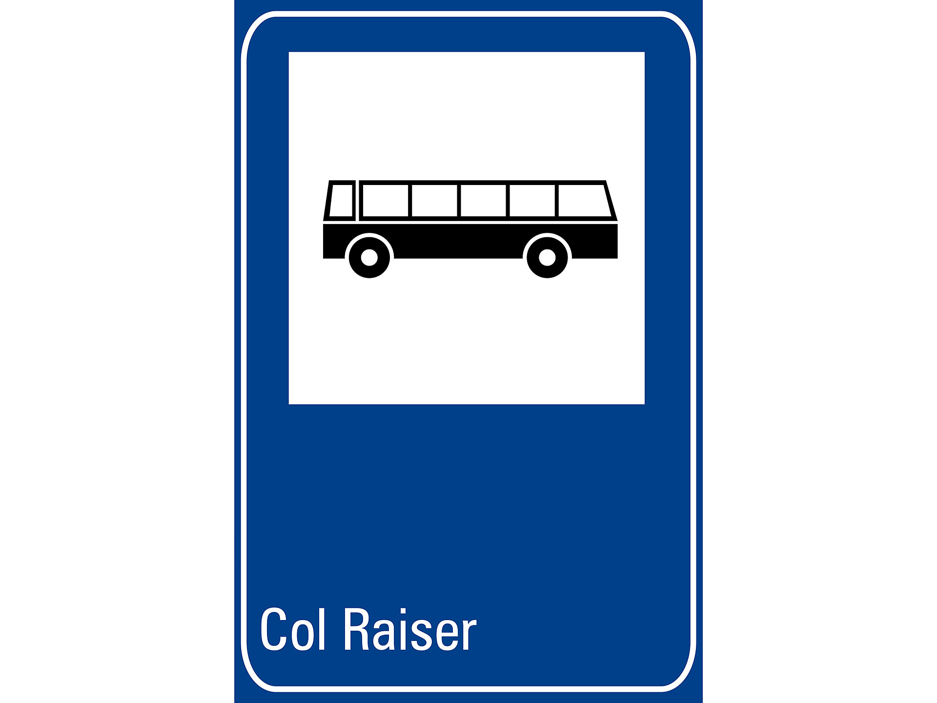 Bus stop Col Raiser