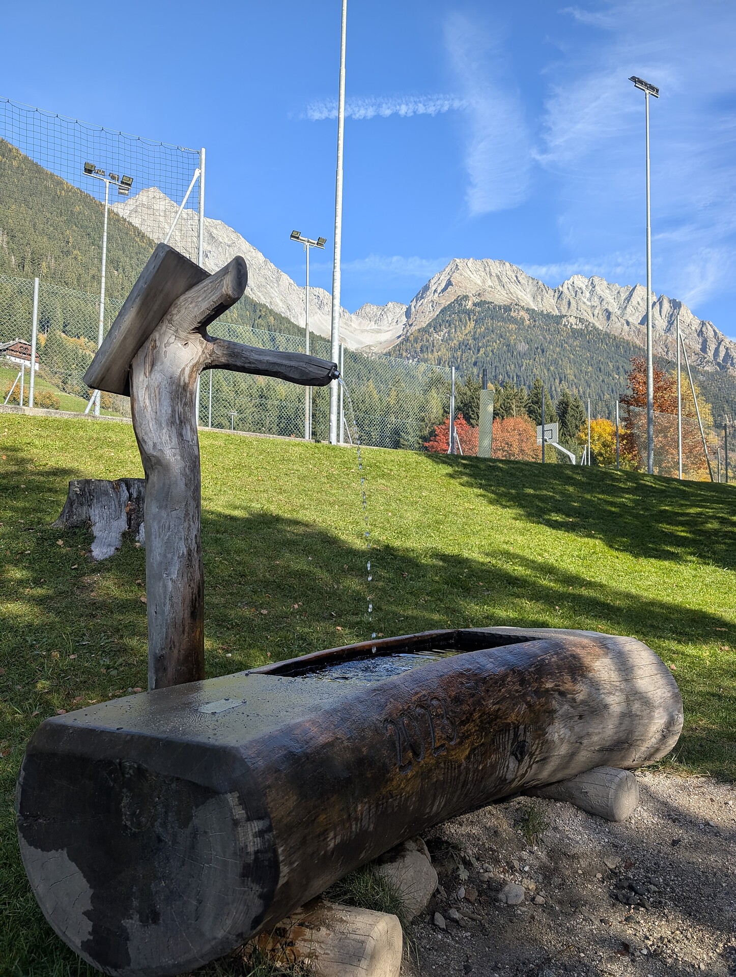 Fountain at the playground in Antholz Mittertal - Dolomites Region Kronplatz/Plan de Corones - #1 - suedtirol.info