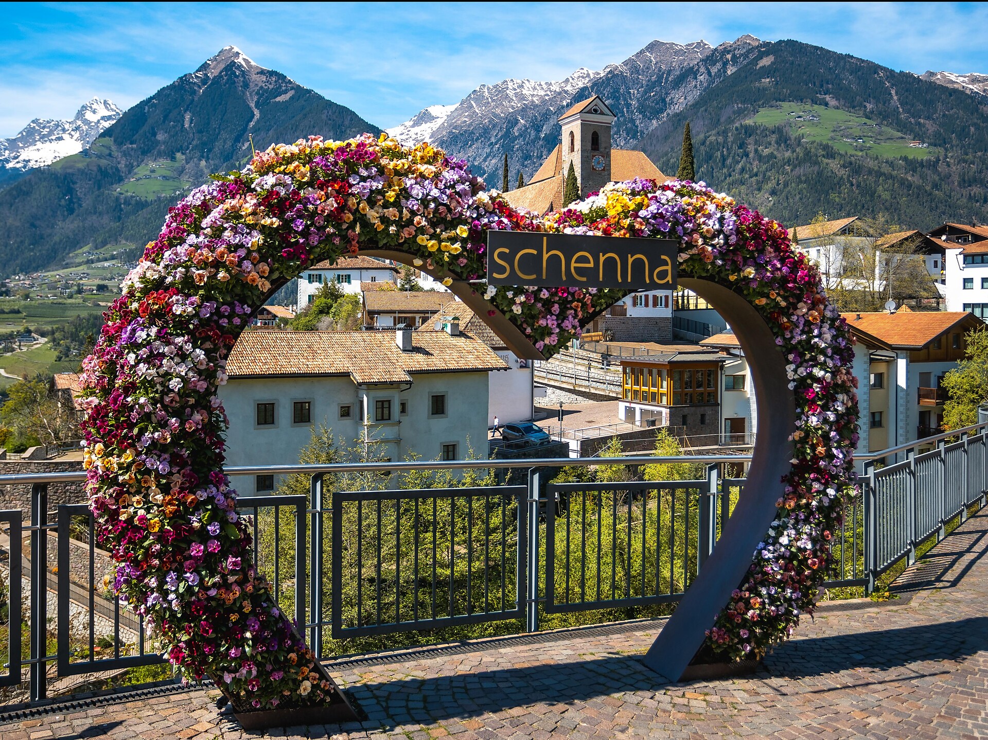 Flower heart in spring