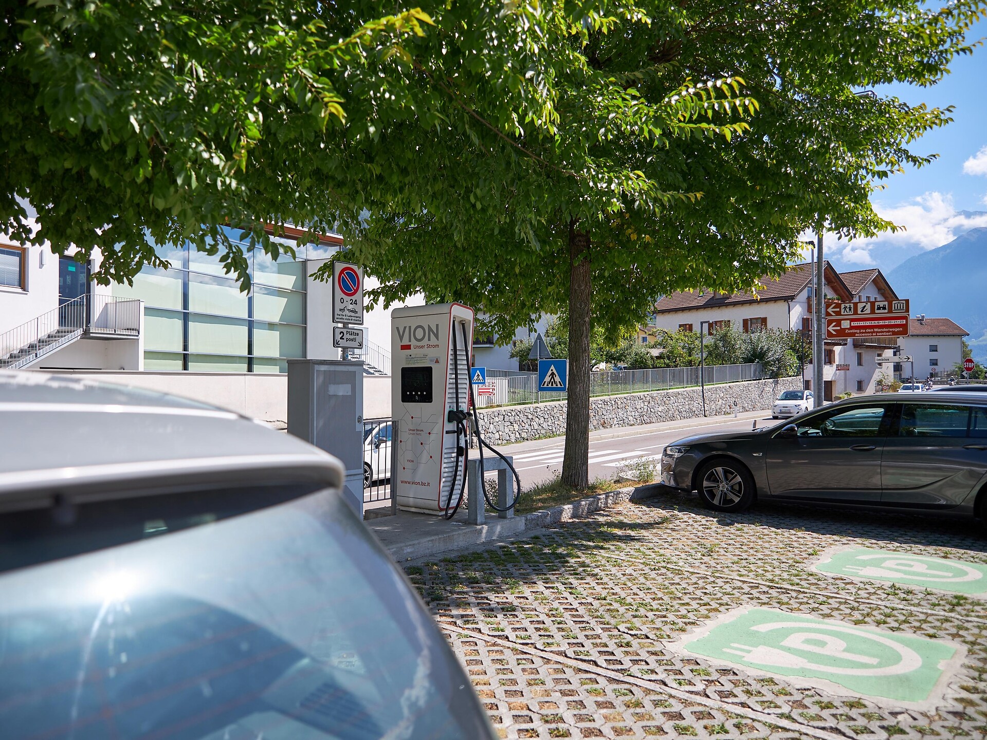 Car Charging Station Schluderns Train Station