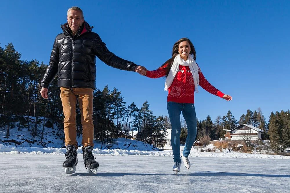 Pattinare sul lago di Costalovara