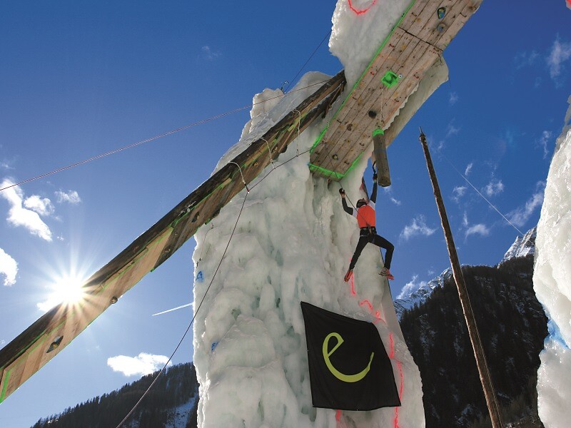 Eisklettern im Passeiertal