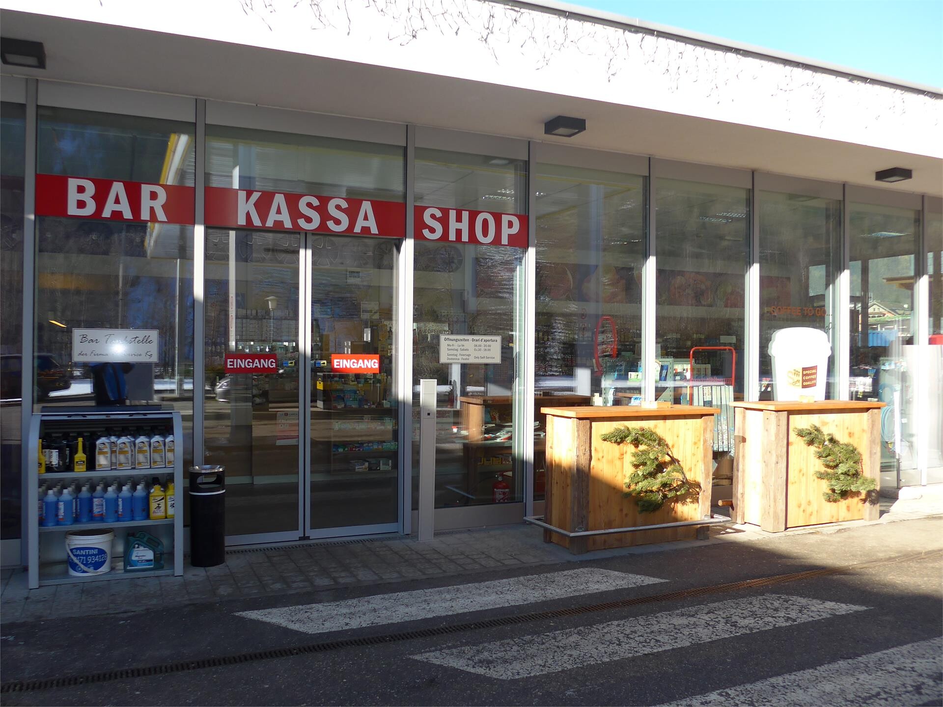 Eni Tankstelle, Shop & Bikeverleih