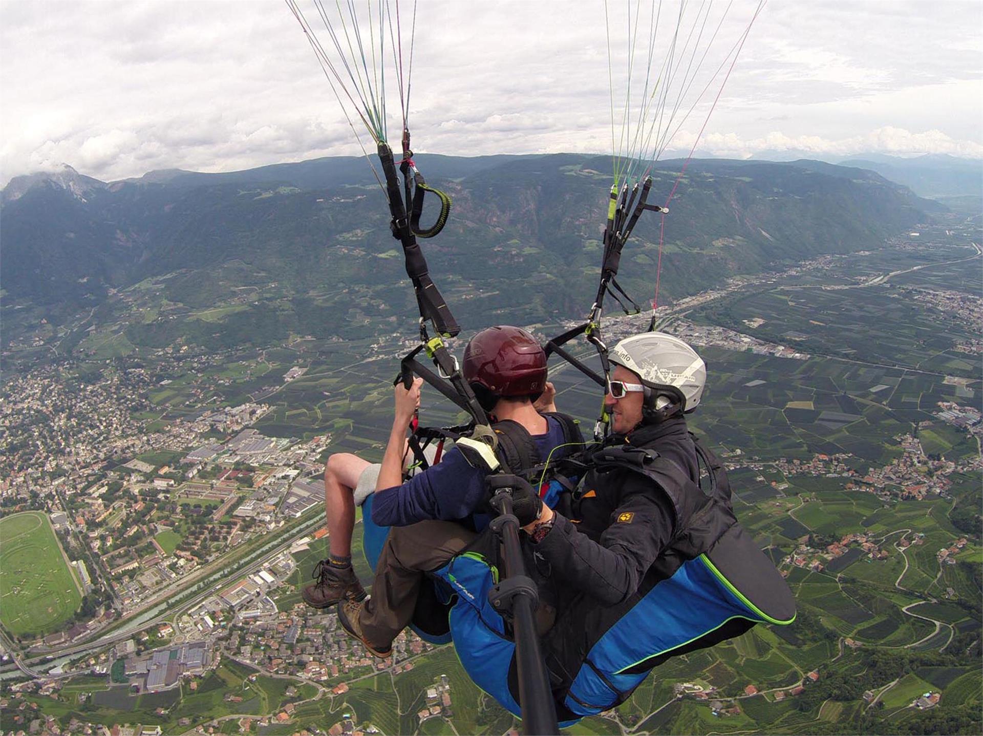 FlyMeran paragliding and tandem flights Tscherms/Cermes 3 suedtirol.info