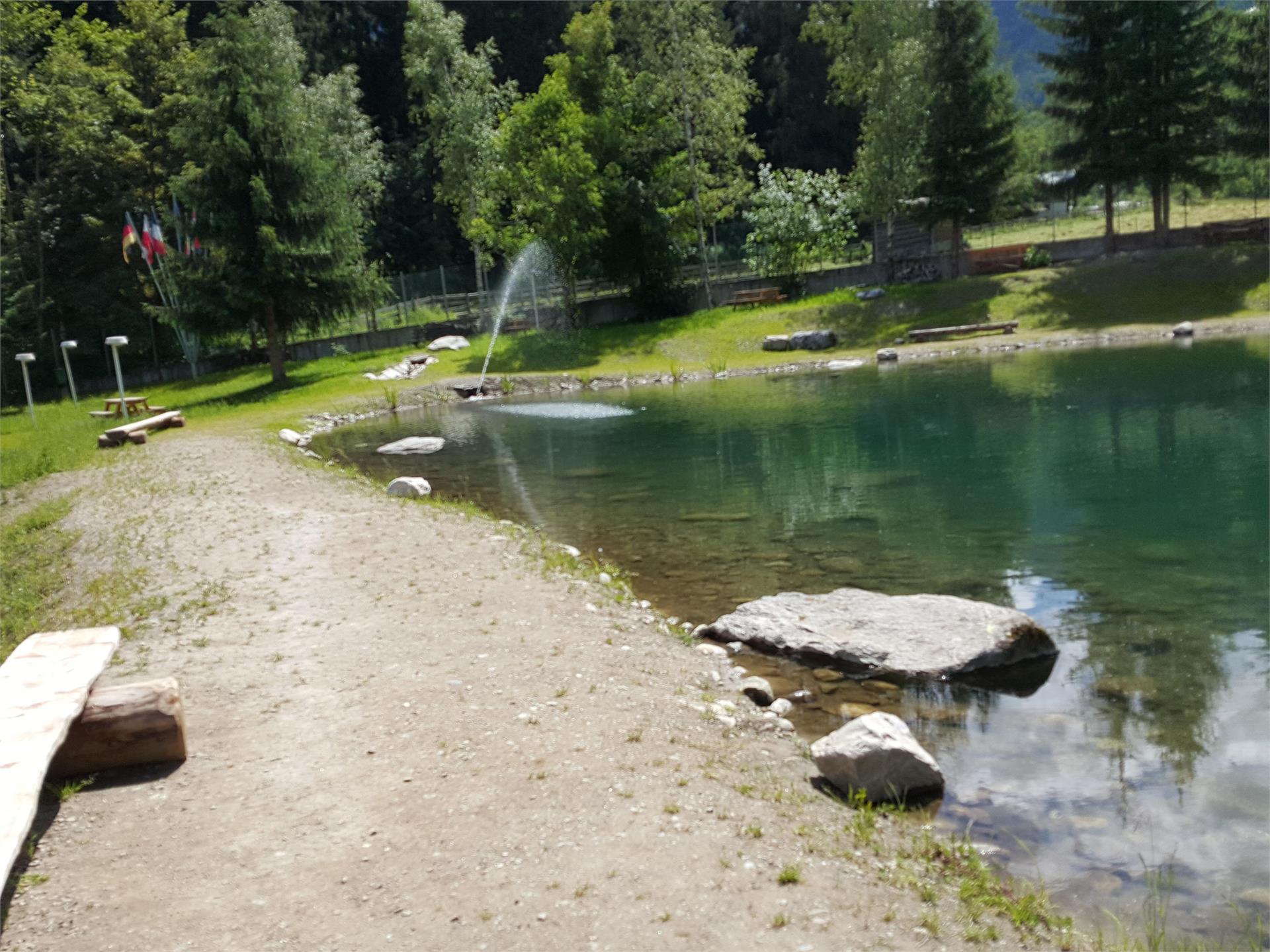 Laghetto per la pesca nel centro Trattla Martello 1 suedtirol.info