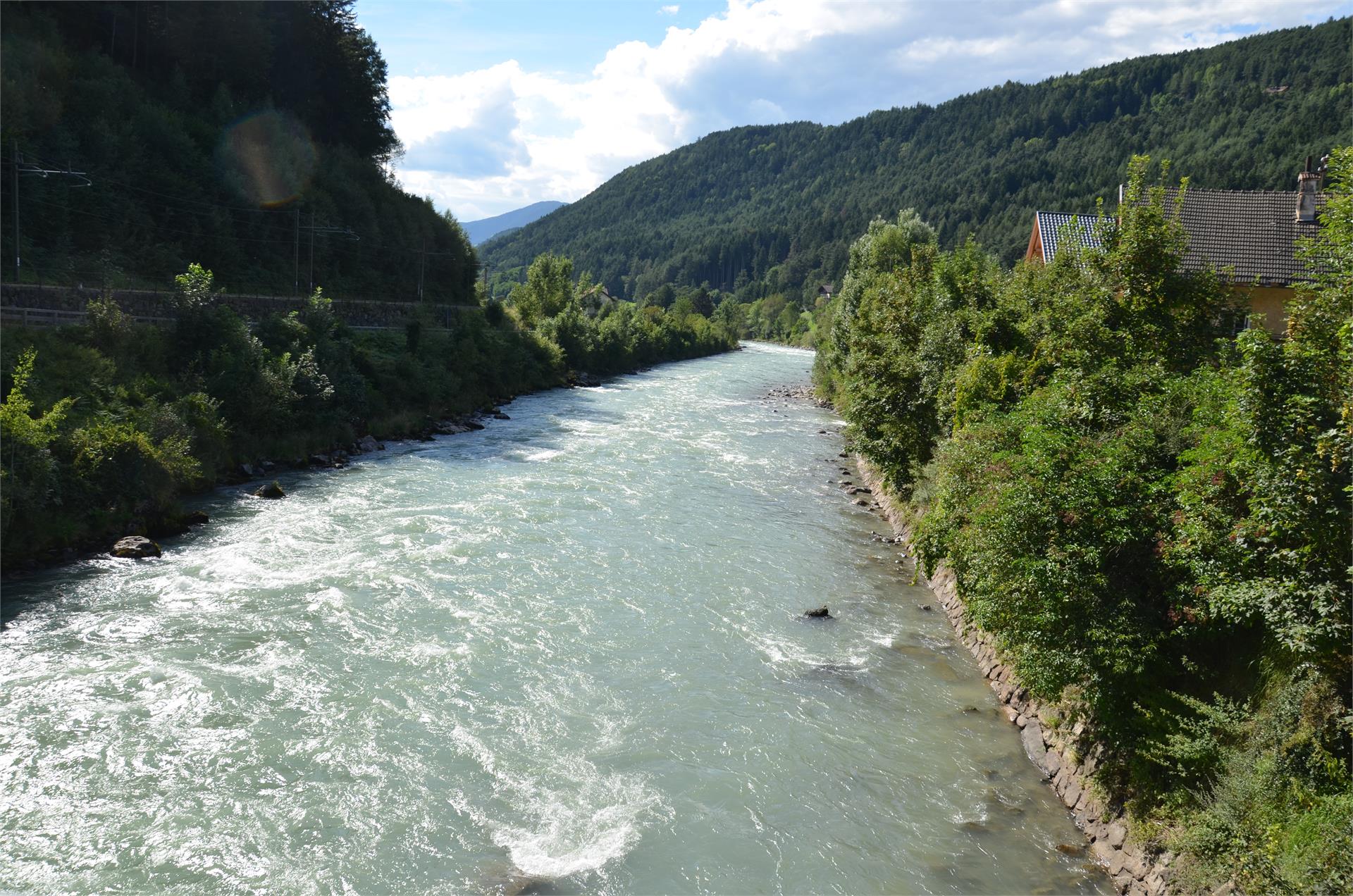 Pescare nel tratto del Rienza Casteldarne-Camping Gisser Chienes 1 suedtirol.info