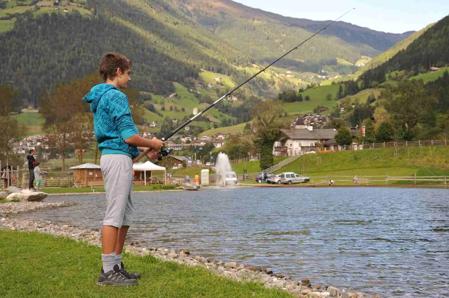 Fish pond at the Sandhof St.Leonhard in Passeier/San Leonardo in Passiria 1 suedtirol.info