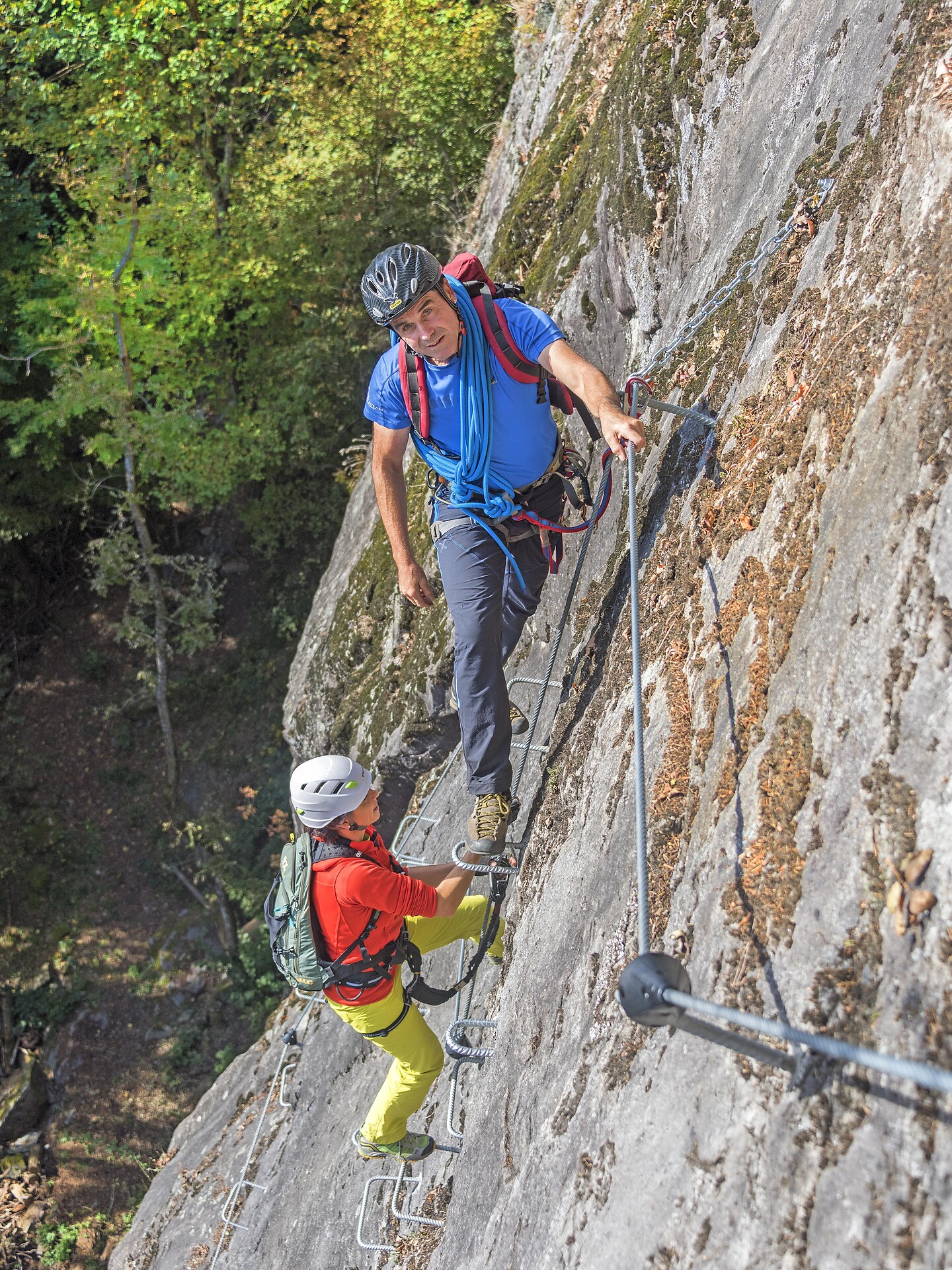 Ferrata Stuller Wasserfall