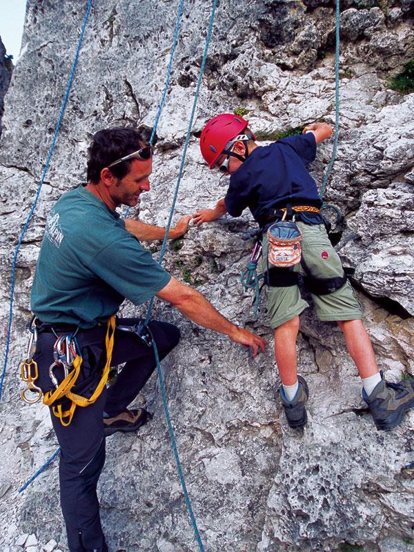 Palestra di roccia sul sentiero Adolf Munkel Funes 2 suedtirol.info