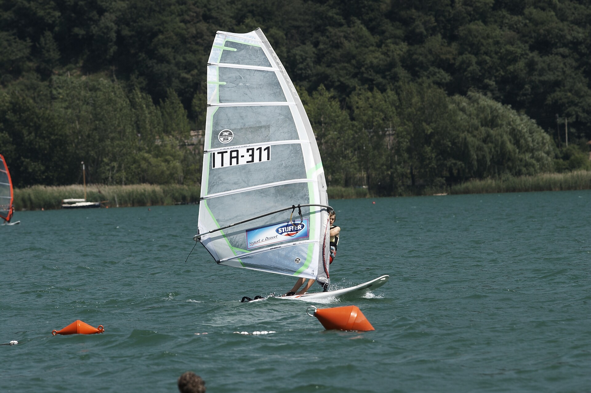 wind wurfing at the Lake Kaltern