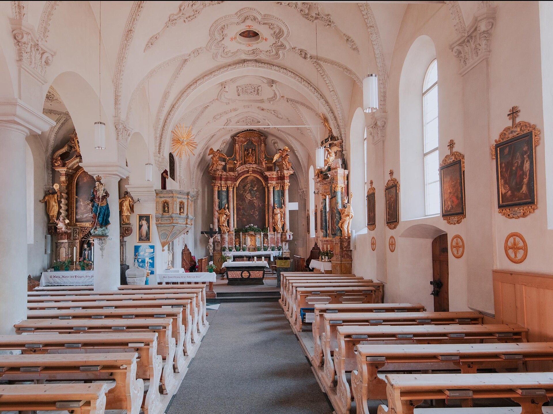 Pfarrkirche Maria Himmelfahrt Parish Church in Moos/Moso Moos in Passeier/Moso in Passiria 3 suedtirol.info