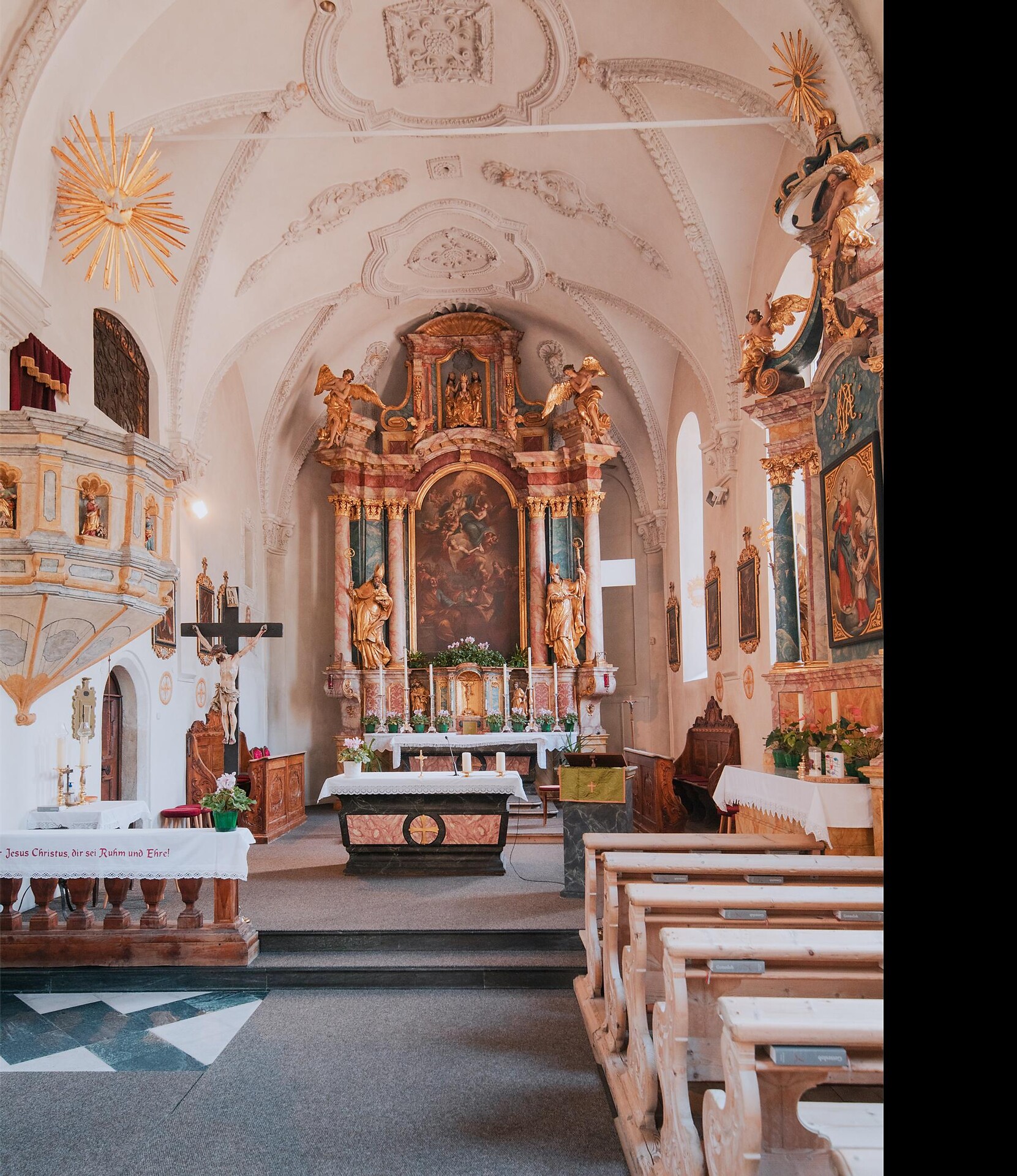 Pfarrkirche Maria Himmelfahrt Parish Church in Moos/Moso Moos in Passeier/Moso in Passiria 5 suedtirol.info
