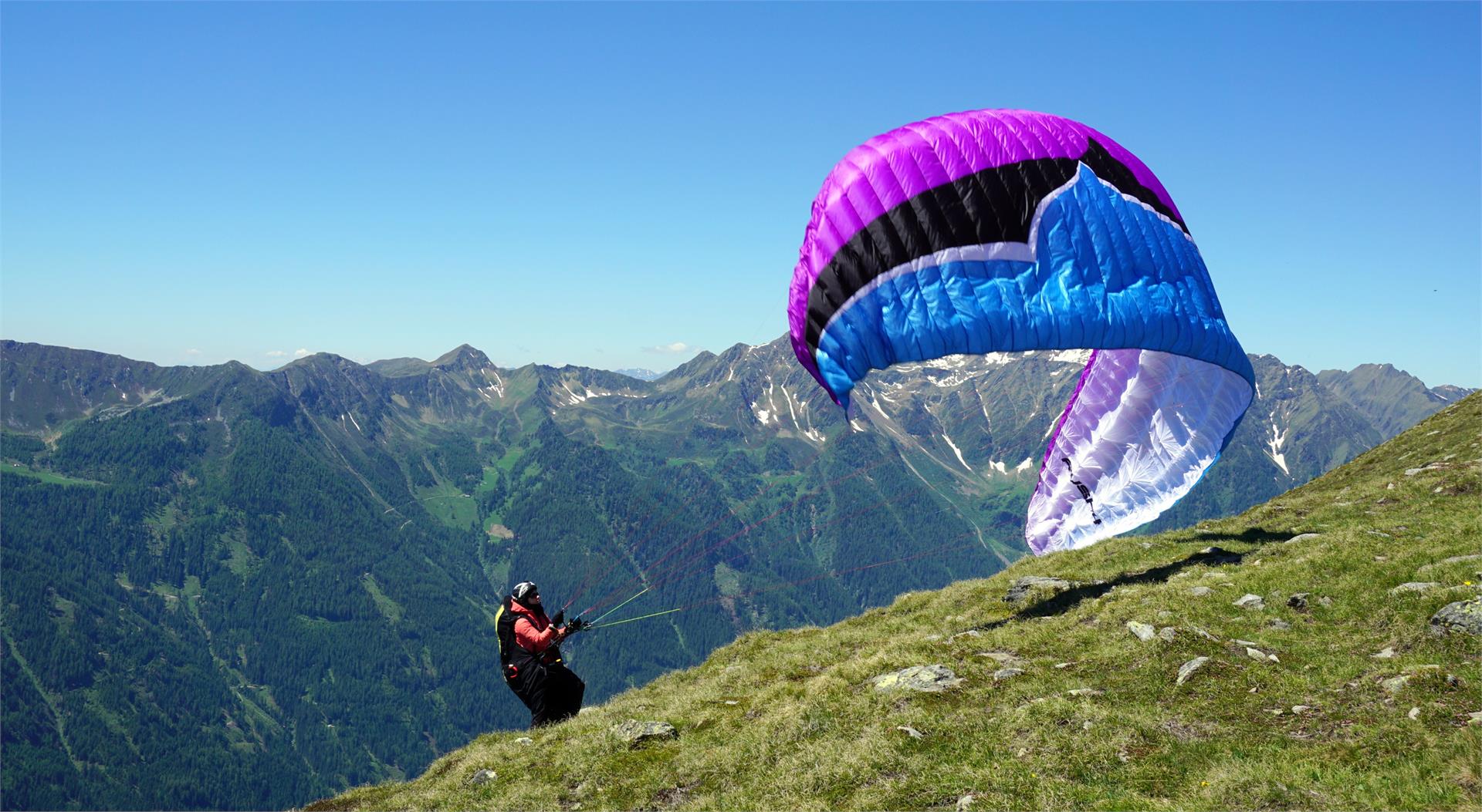 Parapendio allo Speikboden Selva dei Molini 13 suedtirol.info