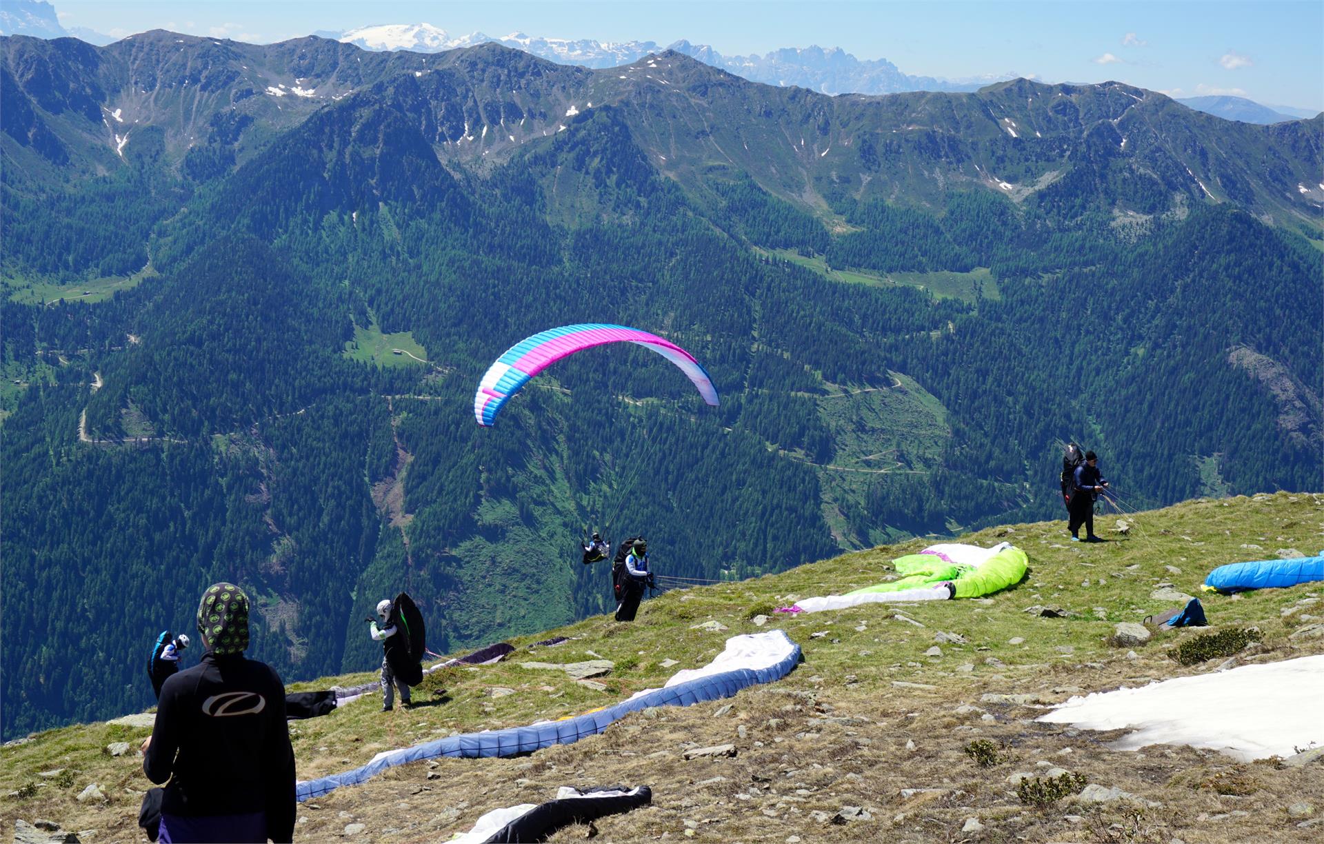 Parapendio allo Speikboden Selva dei Molini 16 suedtirol.info