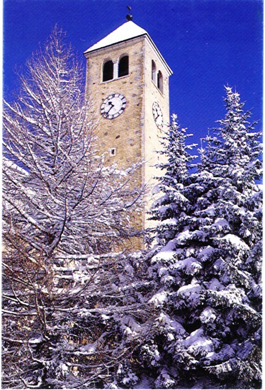 chiesa parrocchiale in inverno