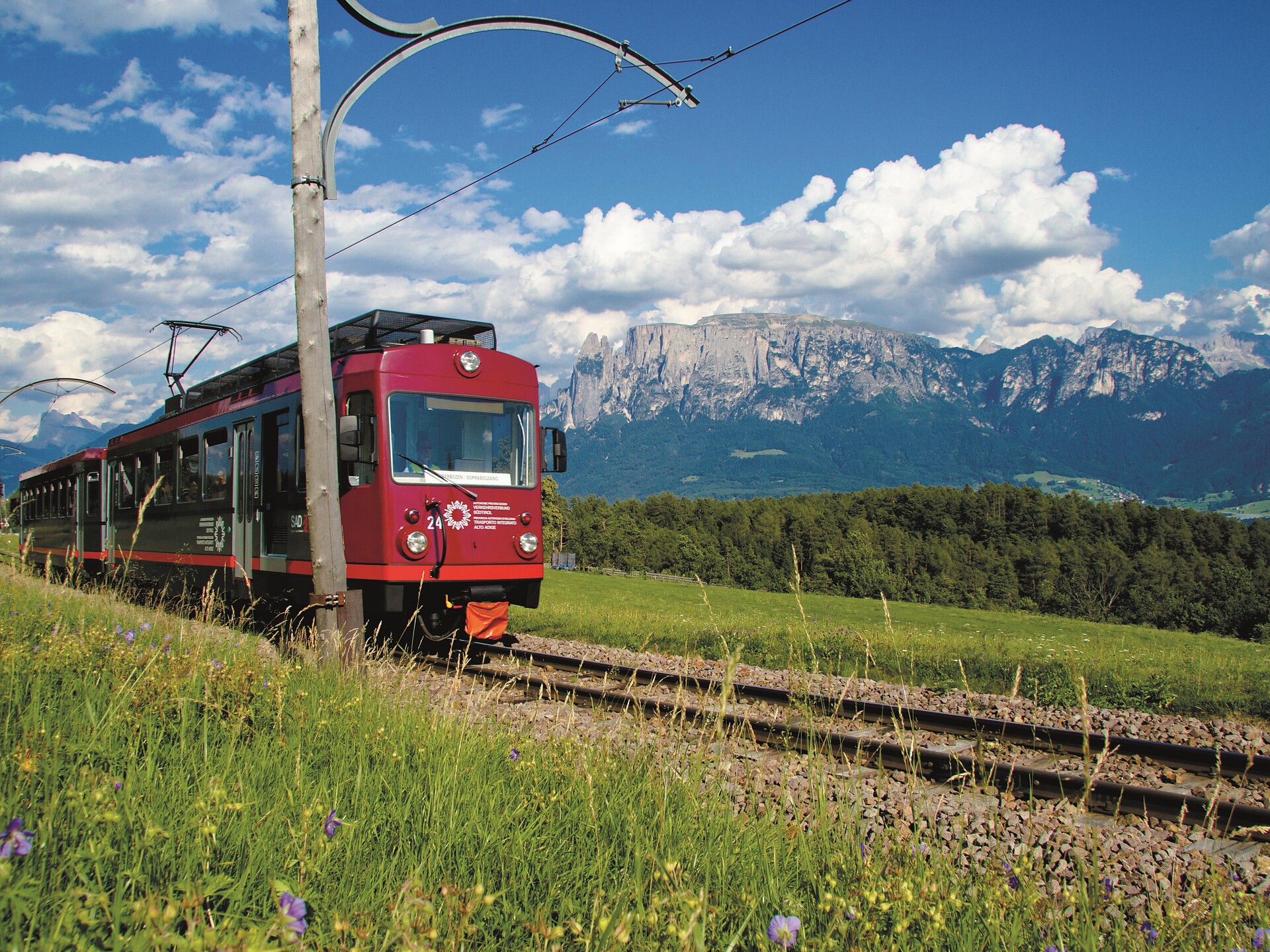 Treno del Renon, ferrovia in montagna