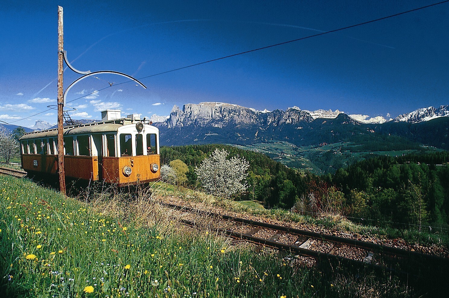 Treno del Renon, ferrovia in montagna