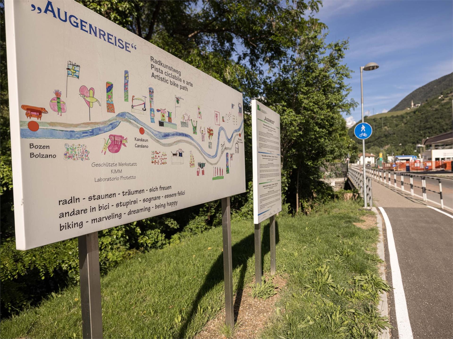 Radkunstweg "Augenreise" Bozen 2 suedtirol.info