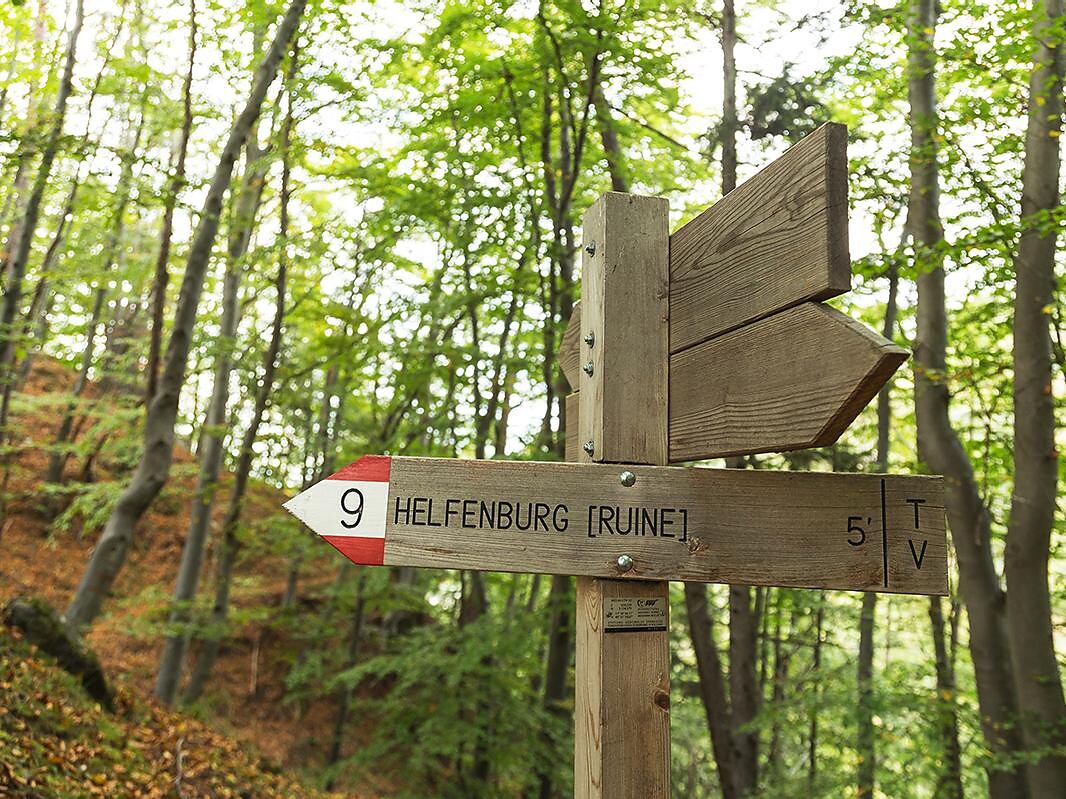 Castle ruin Helfenberg in San Genesio Terlano