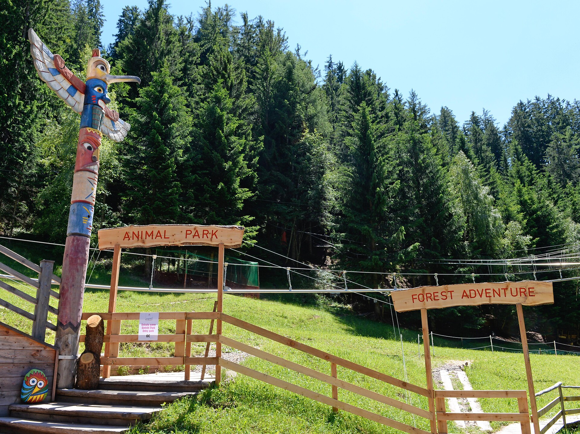 Petting zoo at the Adventure Park Col de Flam