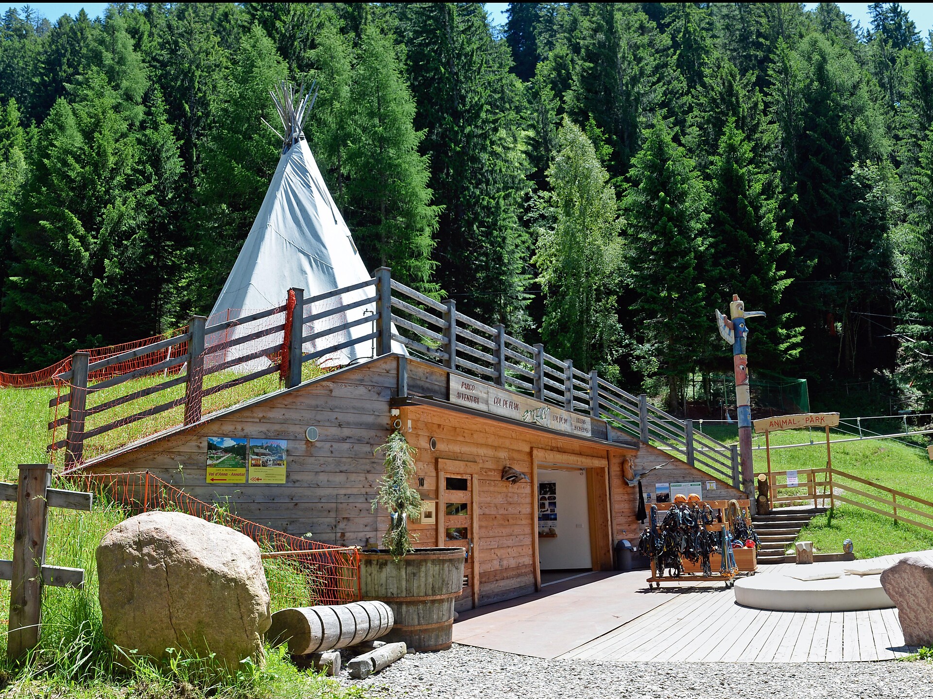 Petting zoo at the Adventure Park Col de Flam