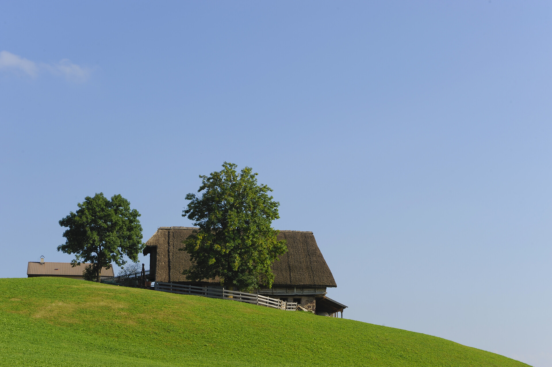 Thatched Roof on the Tschögglberg plateau