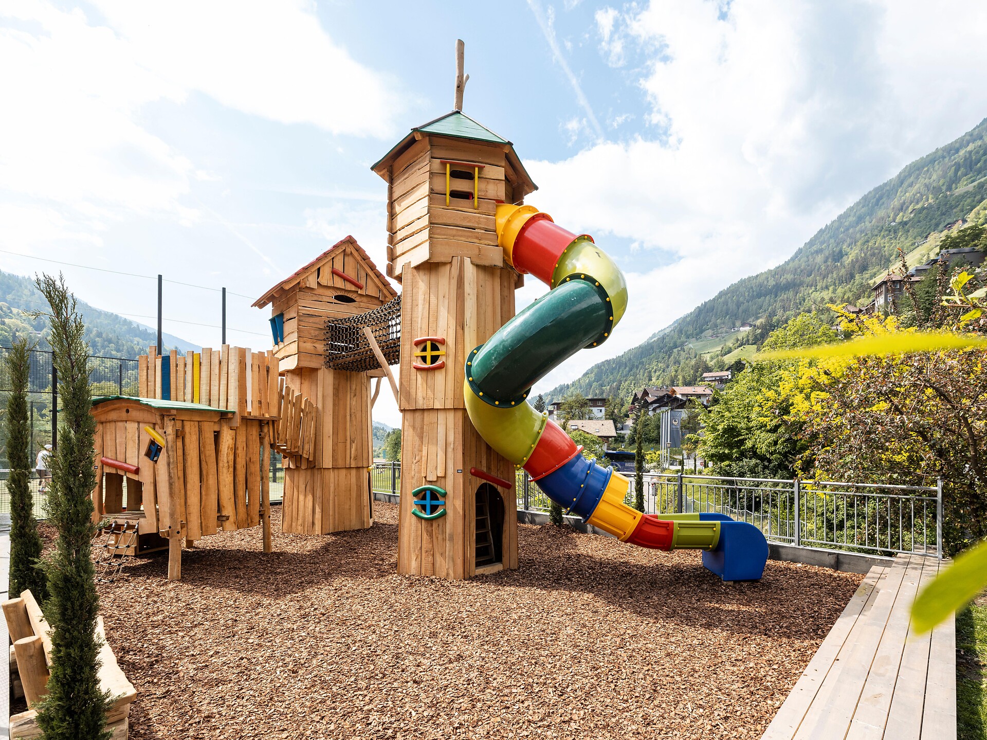 Playground in Quellenhof/Sorgente