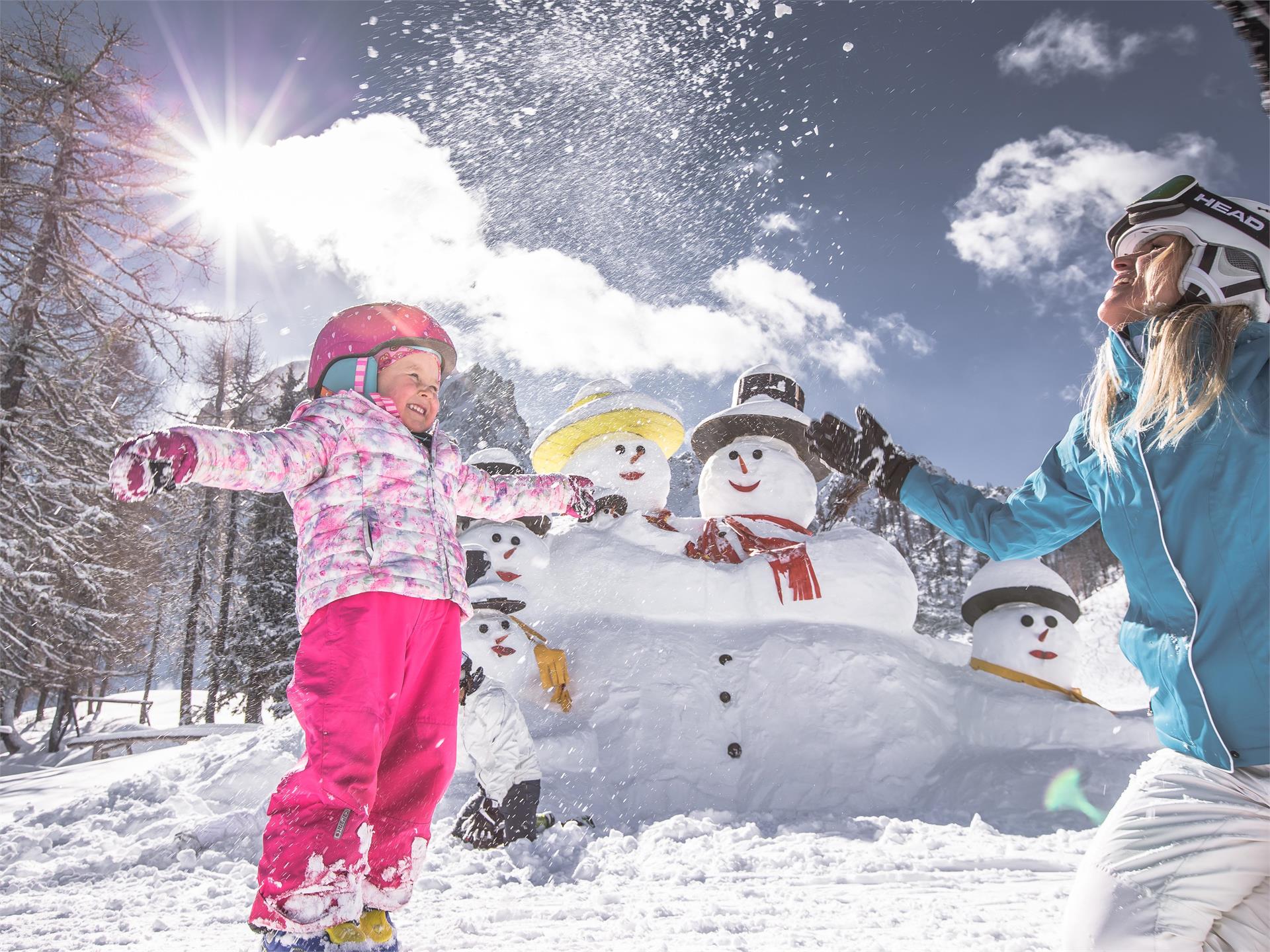 Snow-man-family Rotwand/Croda Rossa Sexten/Sesto 1 suedtirol.info