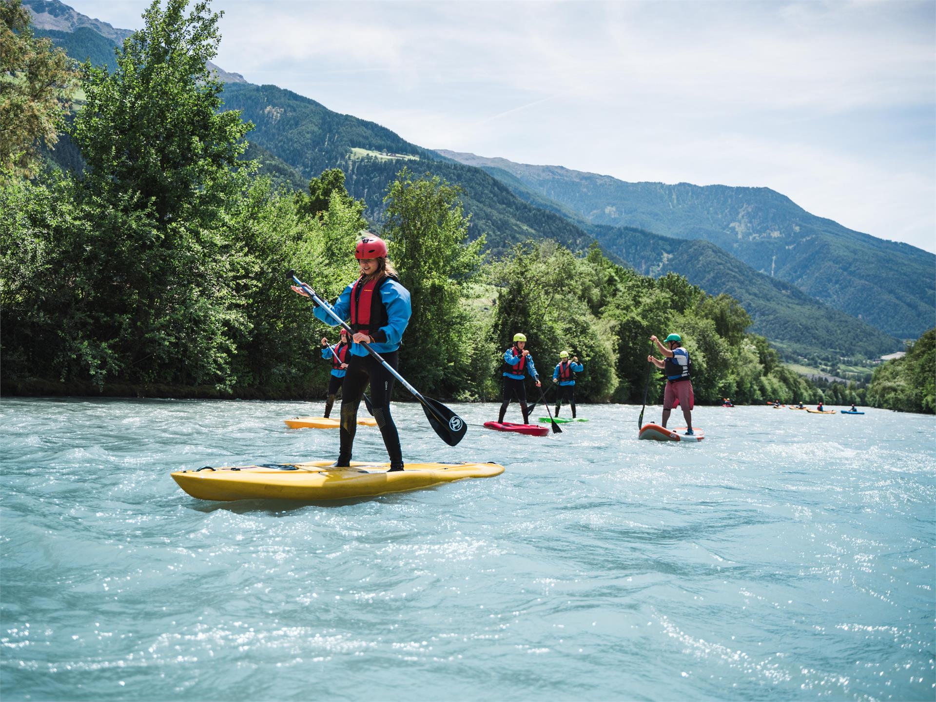 Stand Up Paddling (SUP) Rabland Partschins/Parcines 1 suedtirol.info