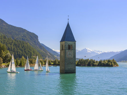 Tower in the lake Reschensee  1 suedtirol.info