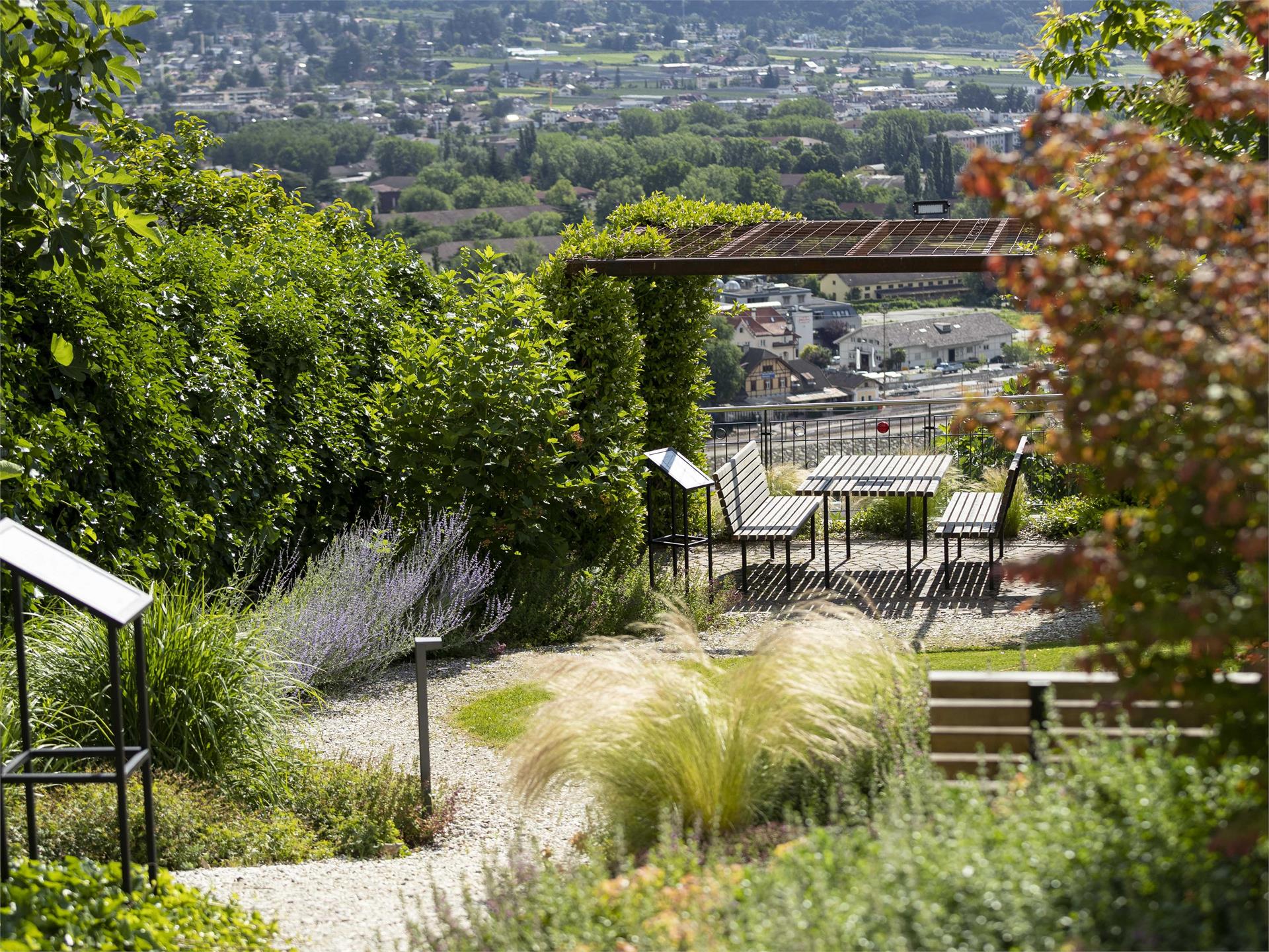 Parco sotto il ristorante Traubenwirt Marlengo 4 suedtirol.info