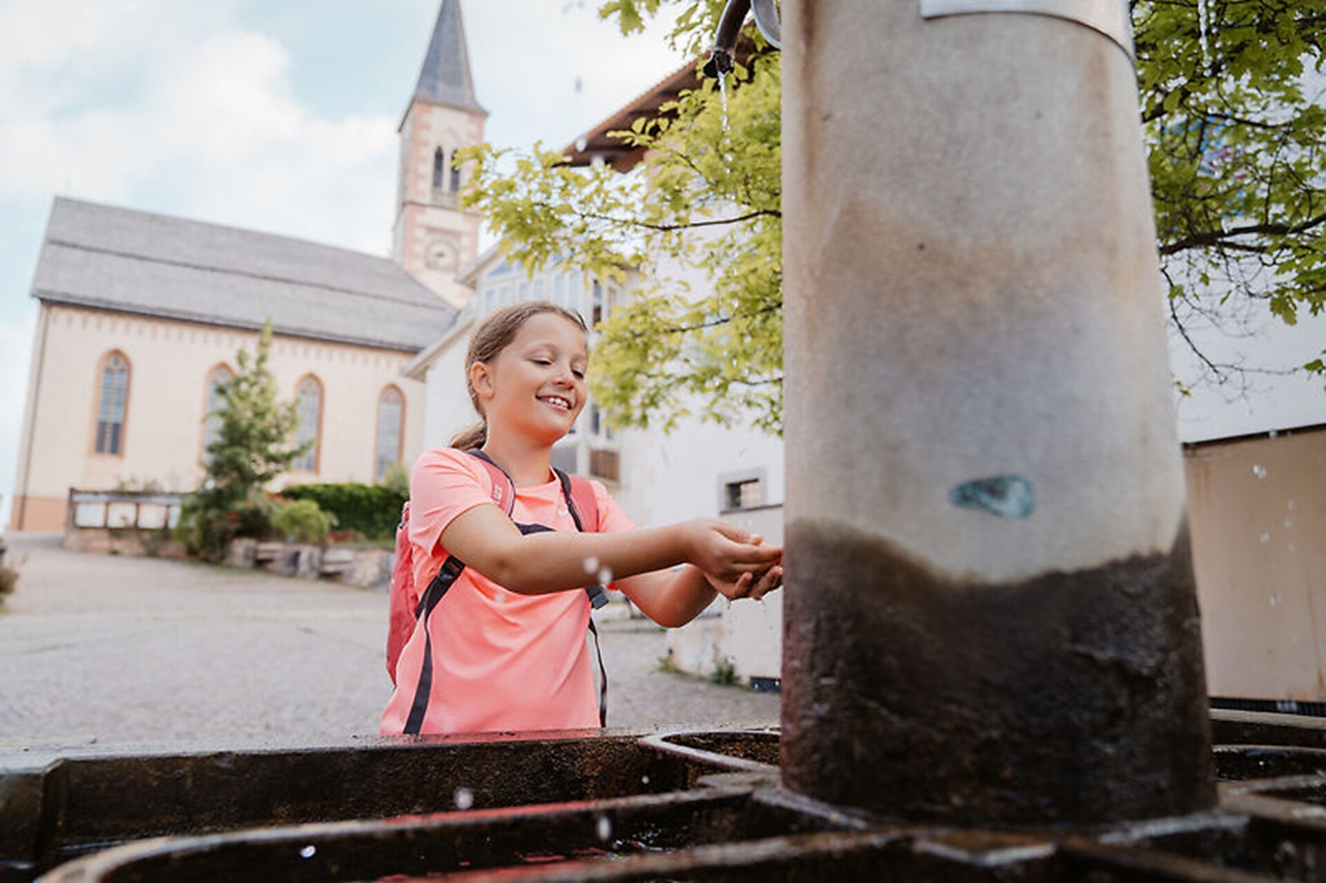 Trinkwasserbrunnen Aldein Dorfplatz Aldein 1 suedtirol.info