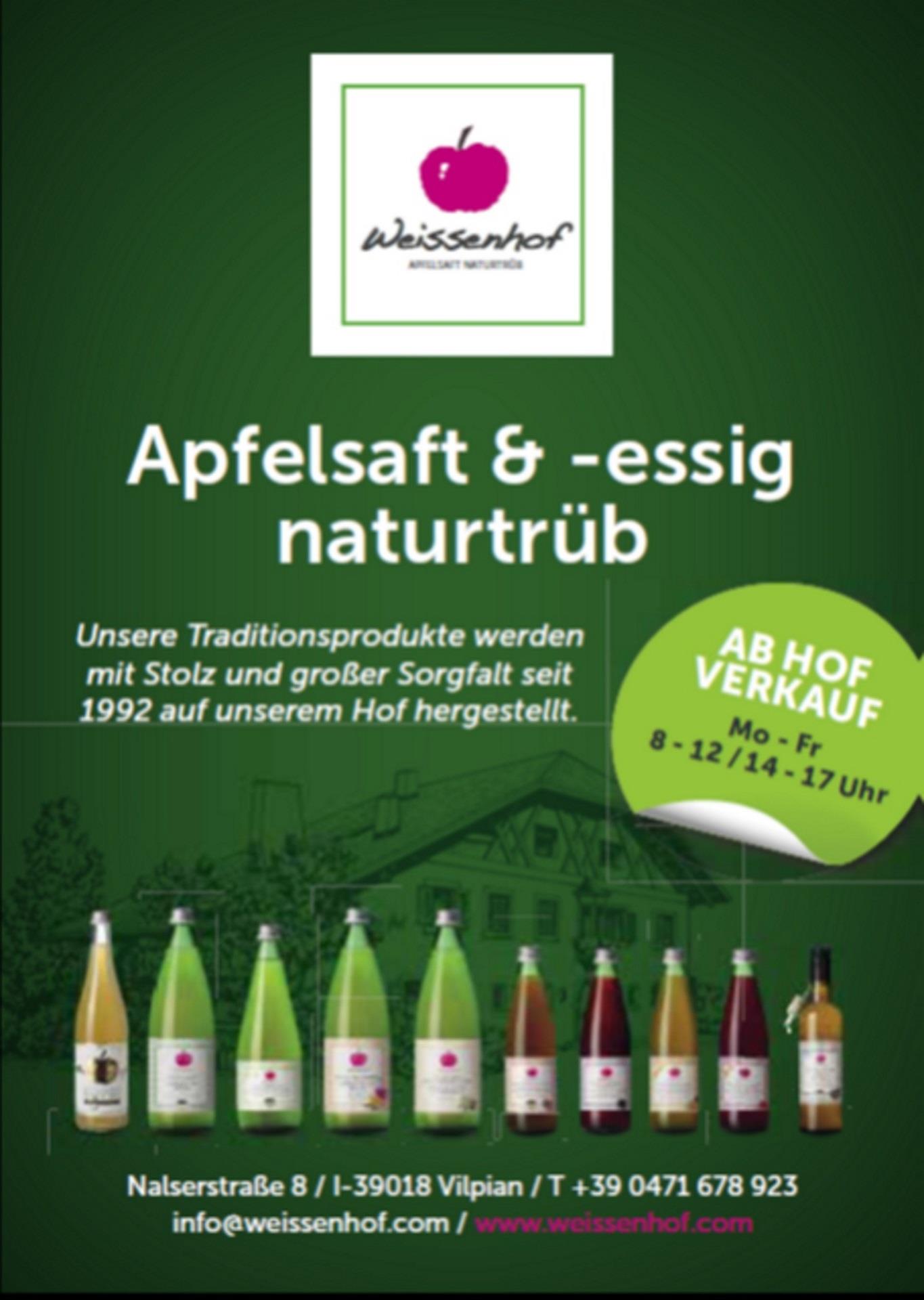Weissenhof succo di mele Terlano 1 suedtirol.info