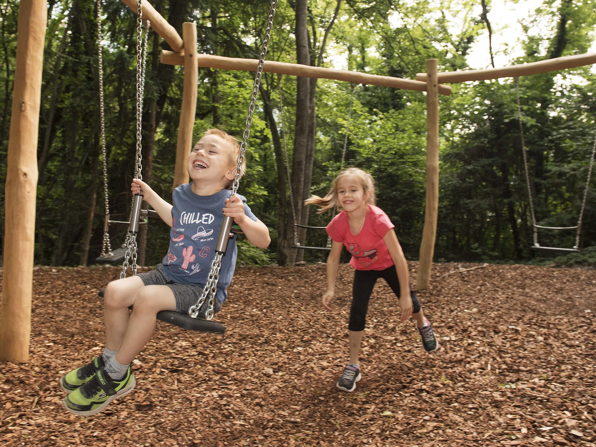 Playground in the forest
