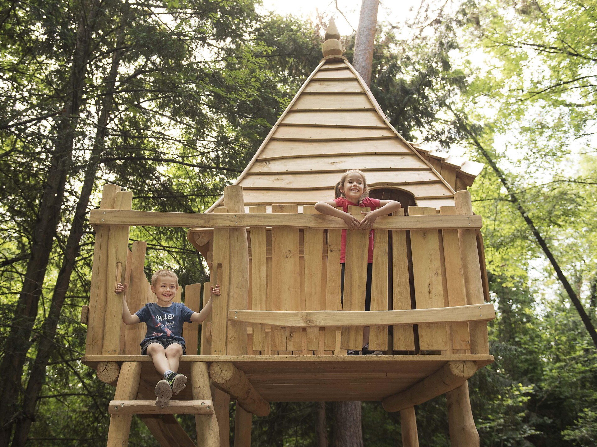 Playground in the forest