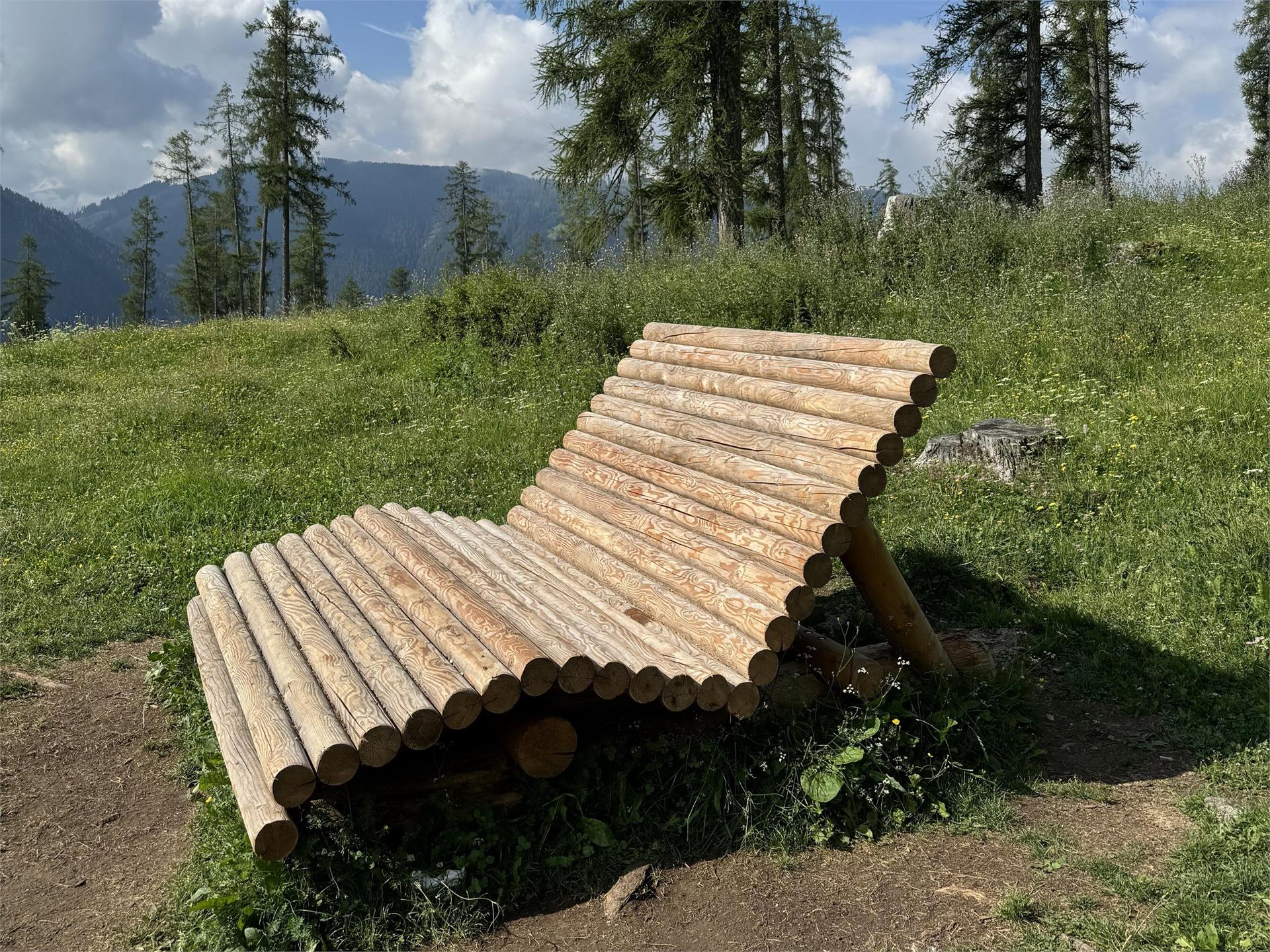 Sonnenliege Wuhnleger Tiers am Rosengarten 2 suedtirol.info