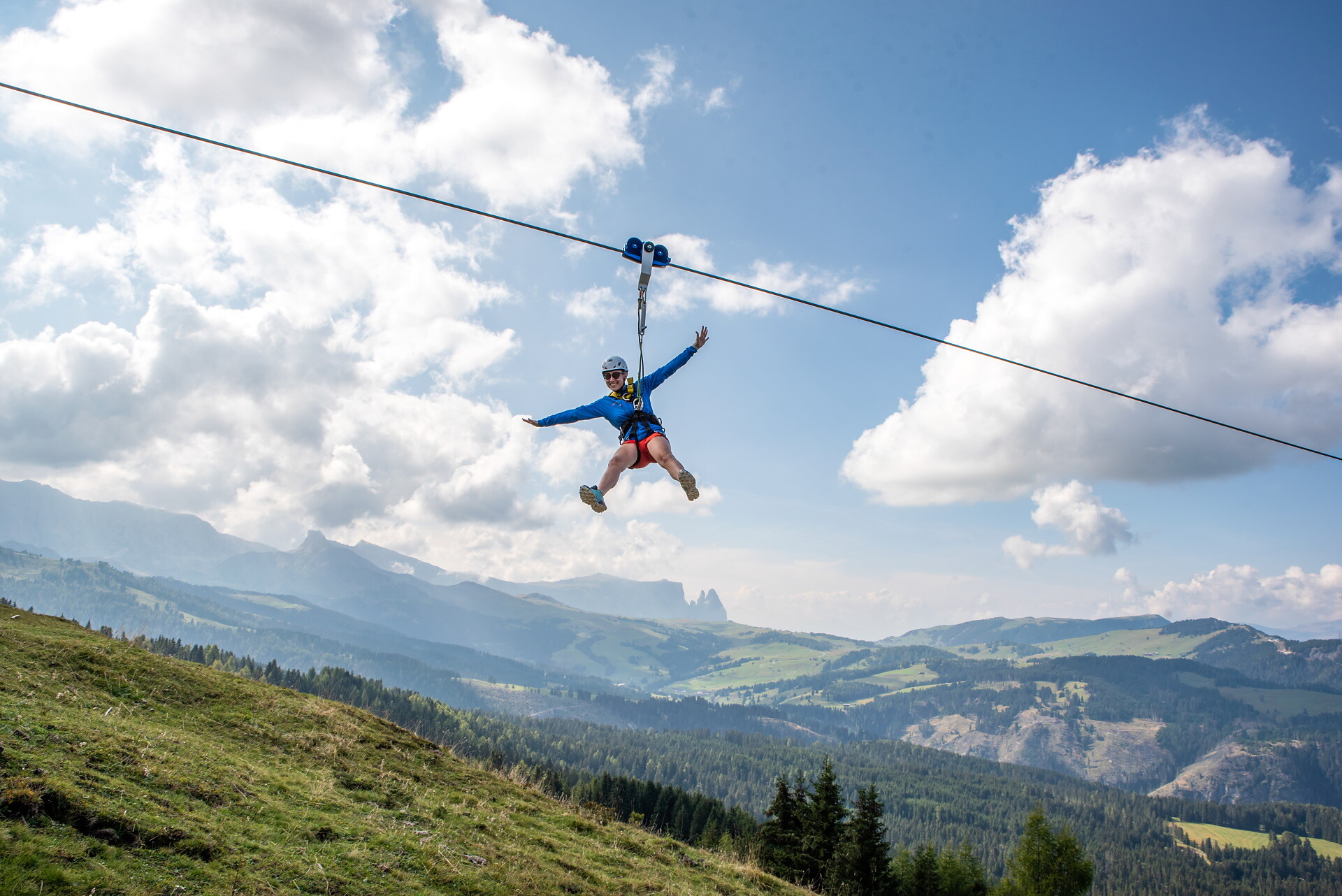 Zipline Monte Pana - Chair lift Monte Pana S.Crestina Gherdëina/Santa Cristina Val Gardana 7 suedtirol.info