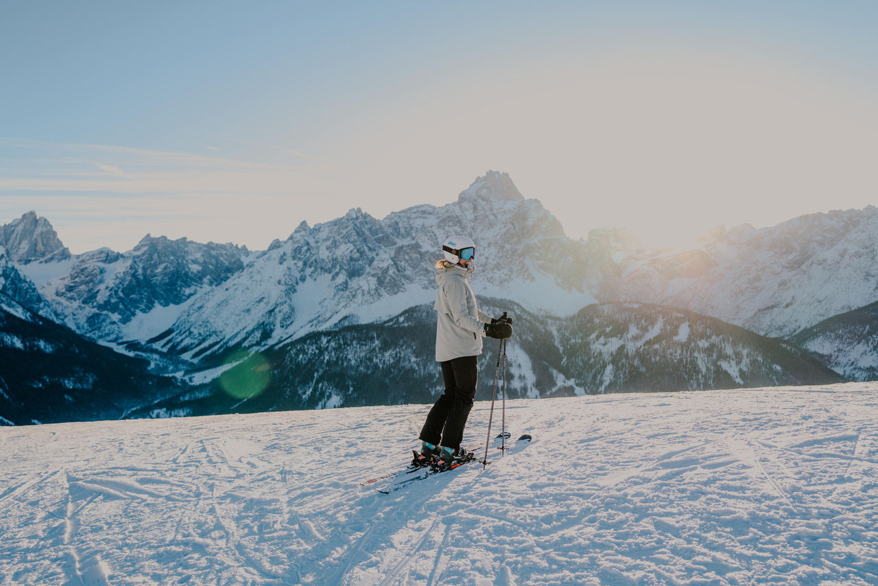 Ski fahren im Skigebiet 3 Zinnen Dolomites