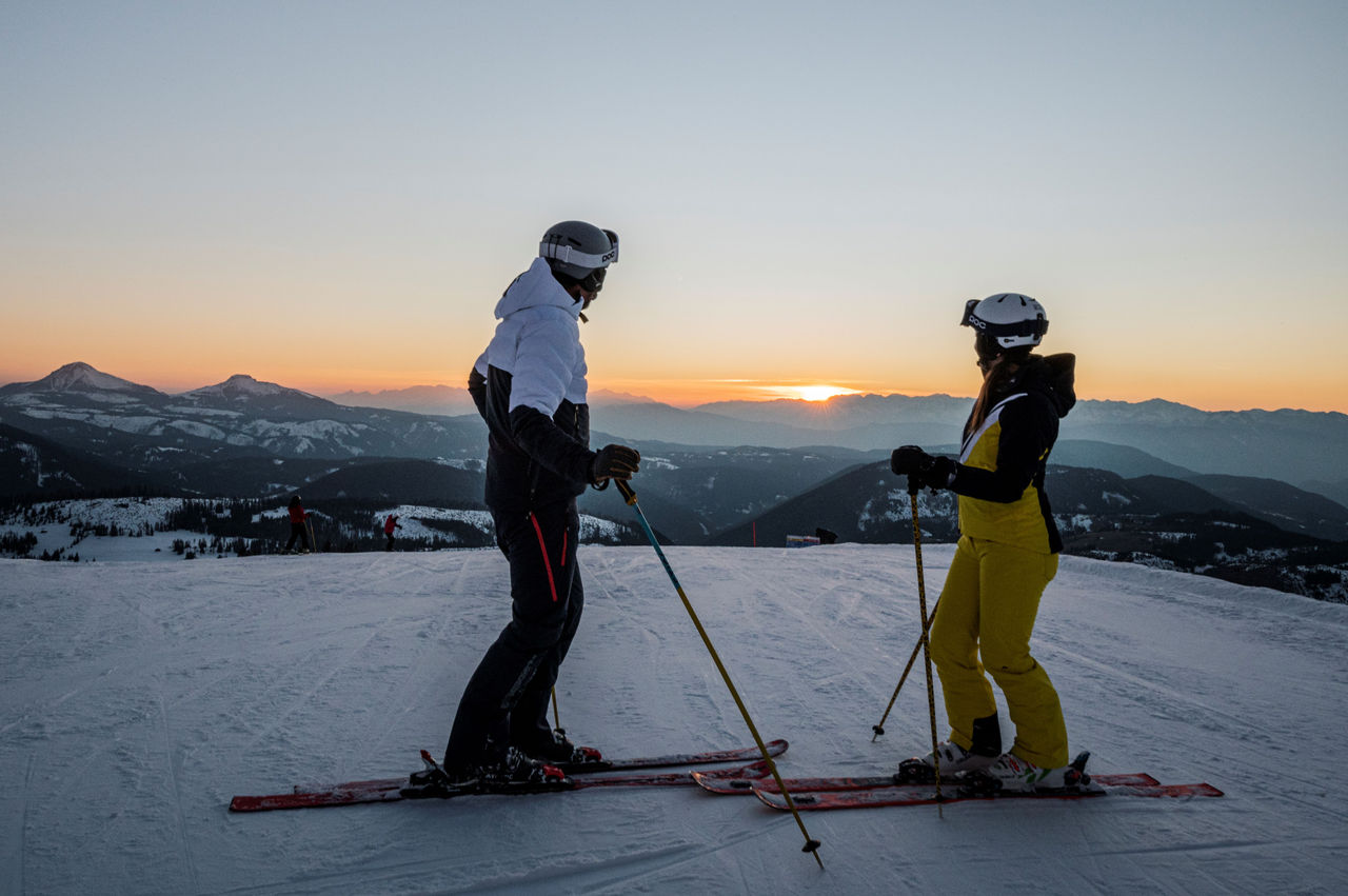 Sonnenuntergang in Obereggen