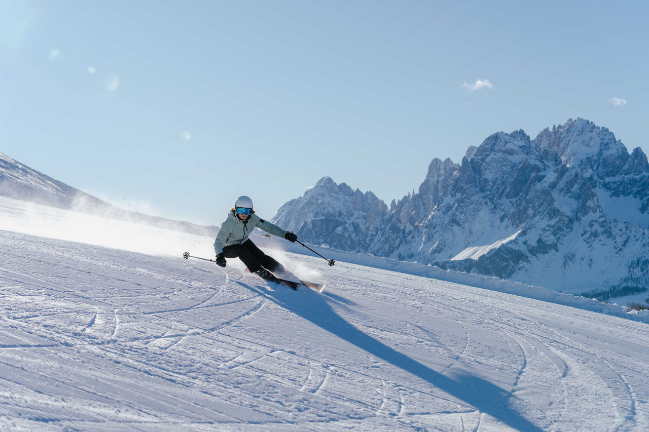 Skifahren in den Dolomiten