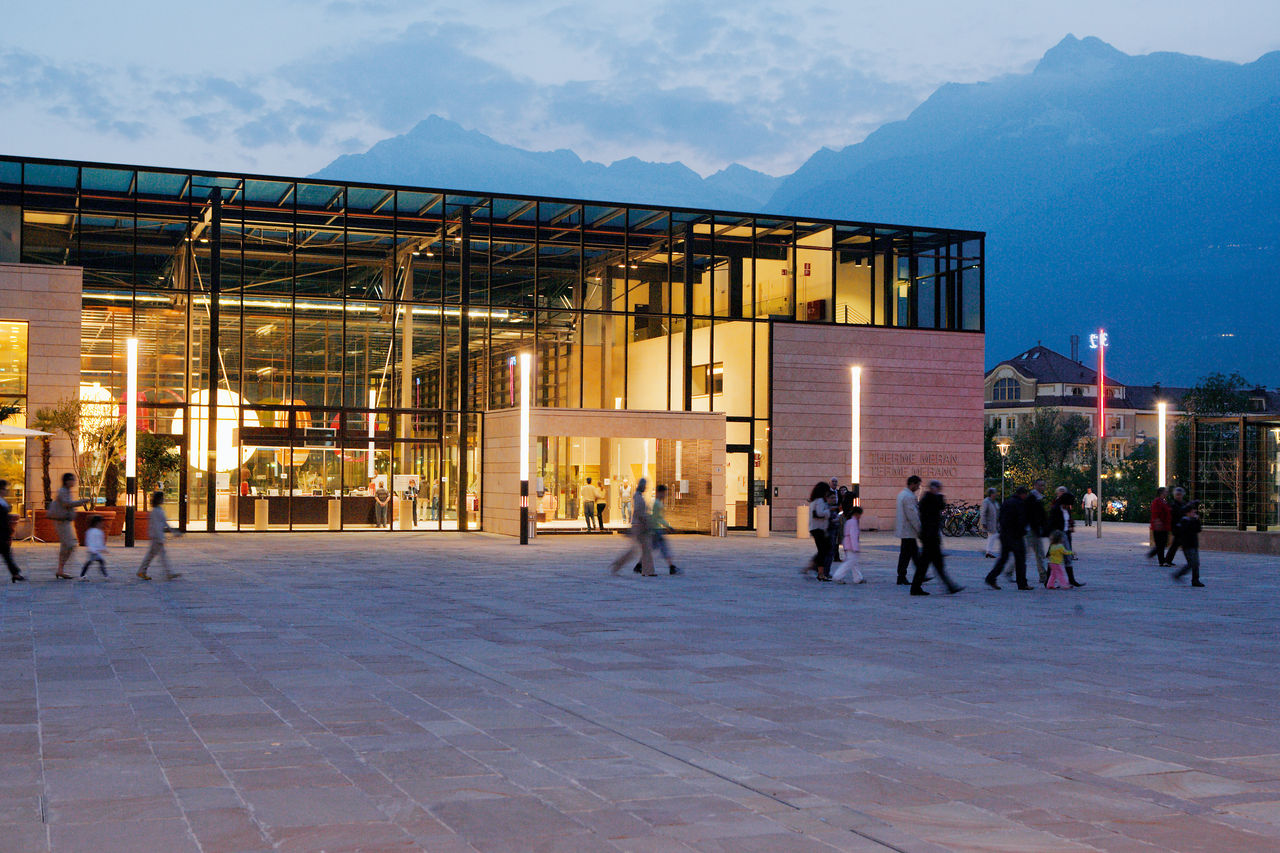 Thermenplatz in Meran